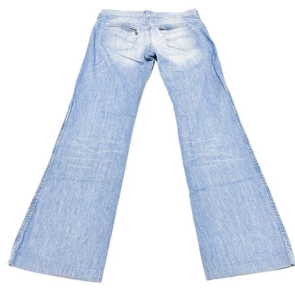 Armani Jeans Faded Flare Denim Jeans Eco Wash Size 29 - Picture 3 of 12